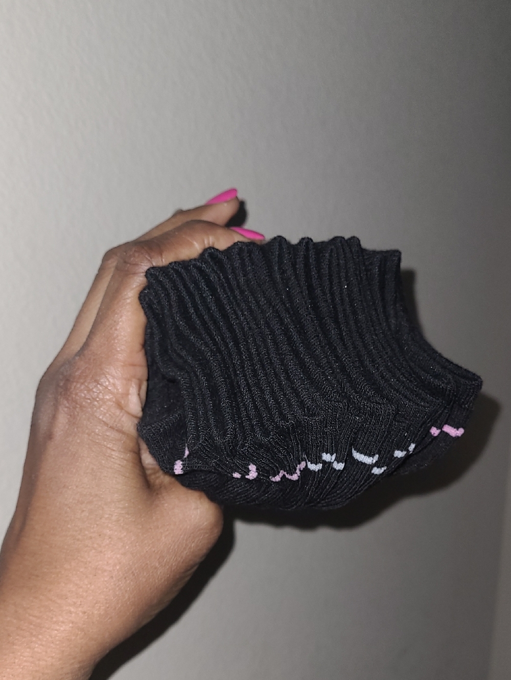 Juicy Couture Black & Light Pink Low-Cut Socks - Set Of 10 - Picture 4 of 7